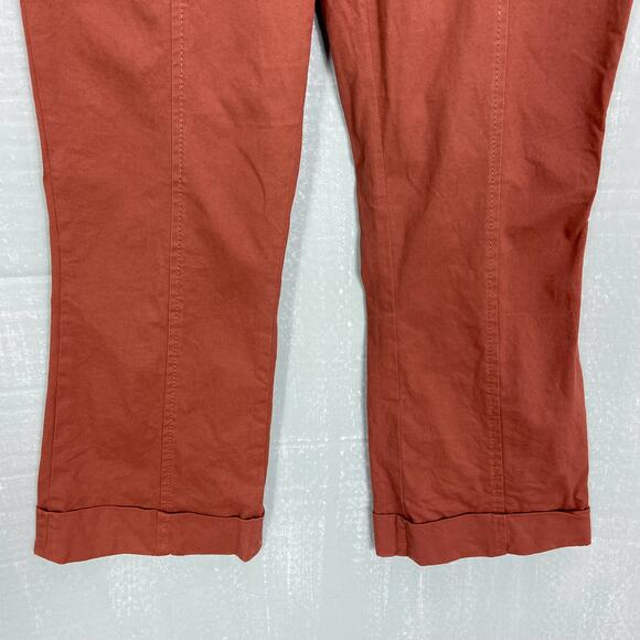 Dolce & Gabbana Casual Pants Size 26 US 40 IT Rust Orange Cropped Straight - Picture 7 of 12